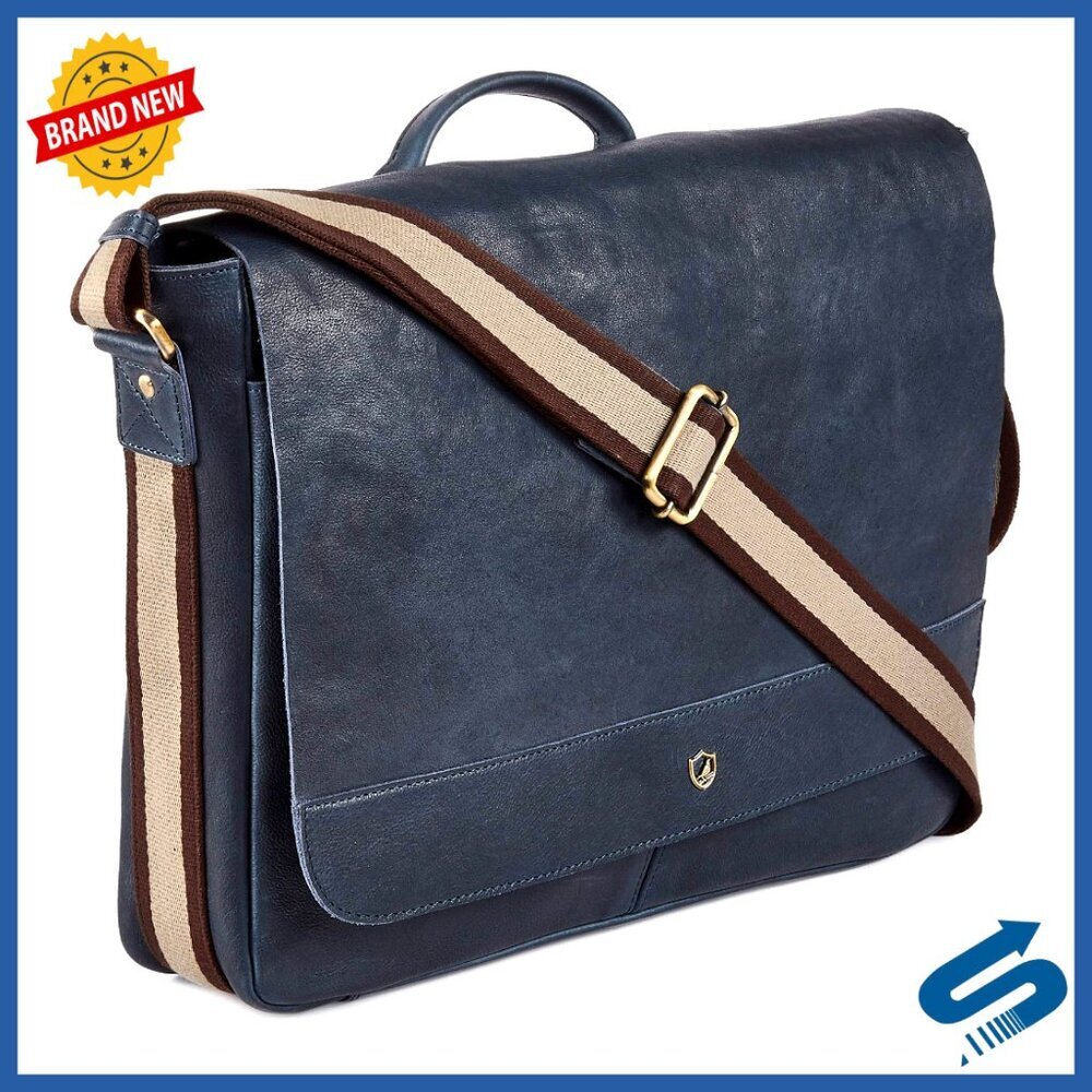 Vintage Distressed Leather Messenger Bag Laptop Satchel Shoulder Bag Classic